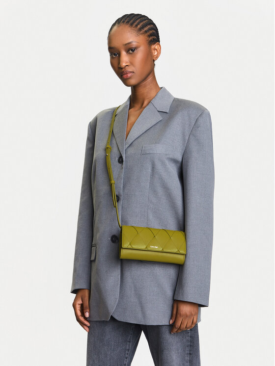 Calvin Klein Calvin Klein Сумка Ck Woven Convertible Wallet Bag K60K612970 Зелений