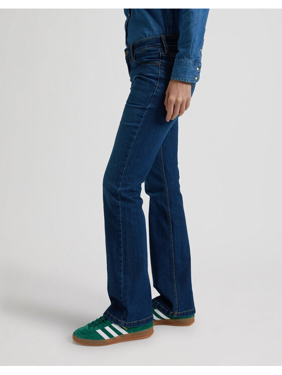 Lee Lee Jeansy JESSICA Niebieski Wide Leg