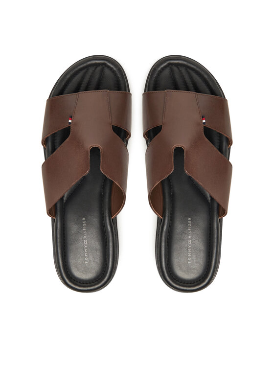 Tommy Hilfiger Tommy Hilfiger Pantoletten Premium Slipon Lh Sand FM0FM05357 Braun