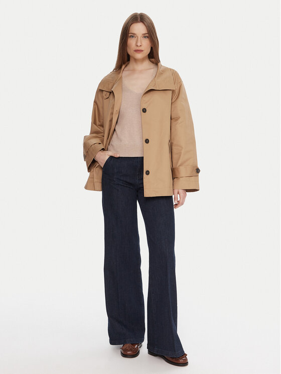 United Colors Of Benetton United Colors Of Benetton Тренч 2QJYDN07Y Бежов Regular Fit
