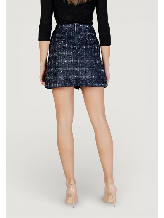 Morgan Morgan Mini sijonas 261-JINCA Juoda Slim Fit