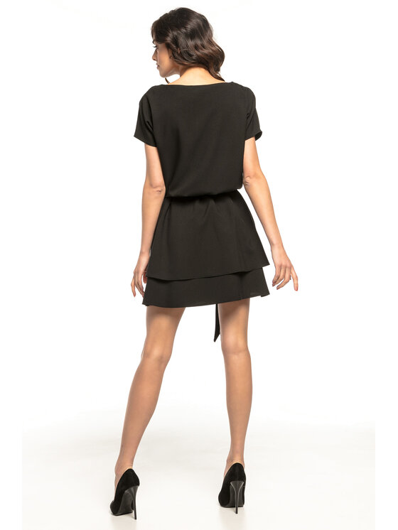 Tessita Tessita Sukienka koktajlowa T268 Czarny A-Line Fit