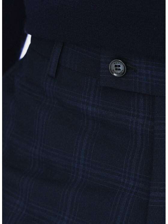Pako Lorente Pako Lorente Spodnie garniturowe P24WF-6G-013 Granatowy Slim Fit