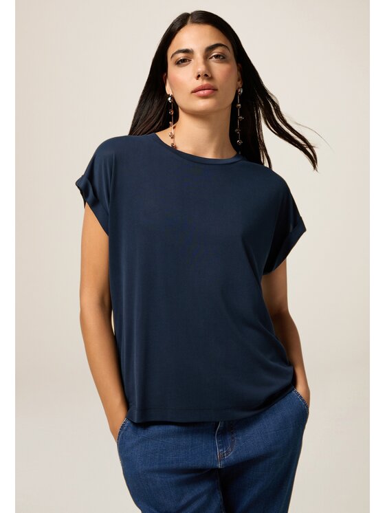 Oltre Oltre T-shirt G305J004203N034 Blu Regular Fit