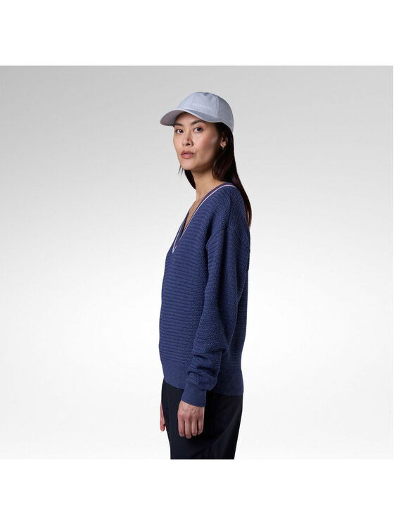 Rossignol Rossignol Sweter W Knitted V Neck Granatowy Regular Fit