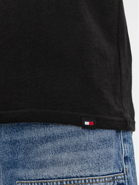 Tommy Jeans Tommy Jeans T-Shirt Varsity DM0DM18287 Černá Regular Fit