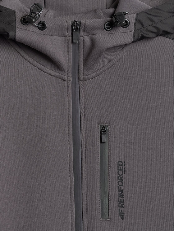 4F 4F Bluza IN MOTION Szary Regular Fit