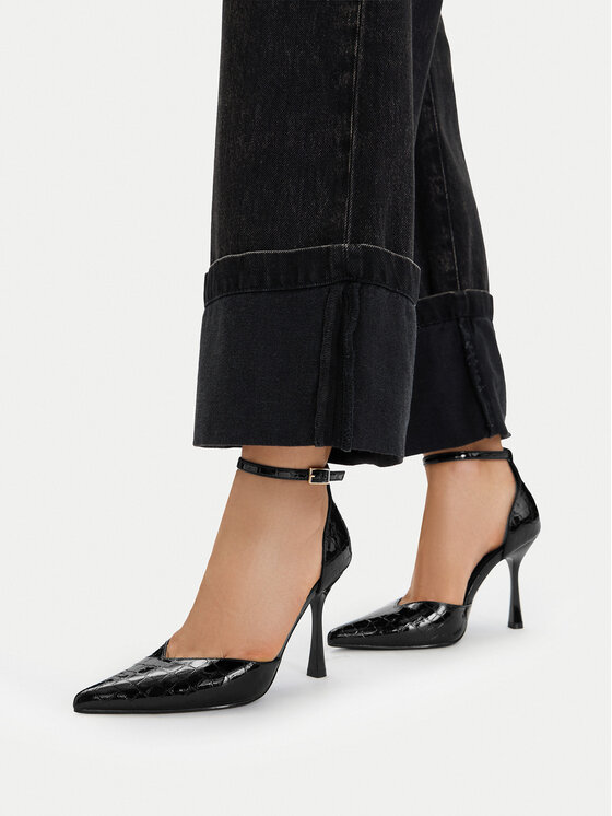 DeeZee Pantofi cu toc subțire CEO-LS6049-10 Negru