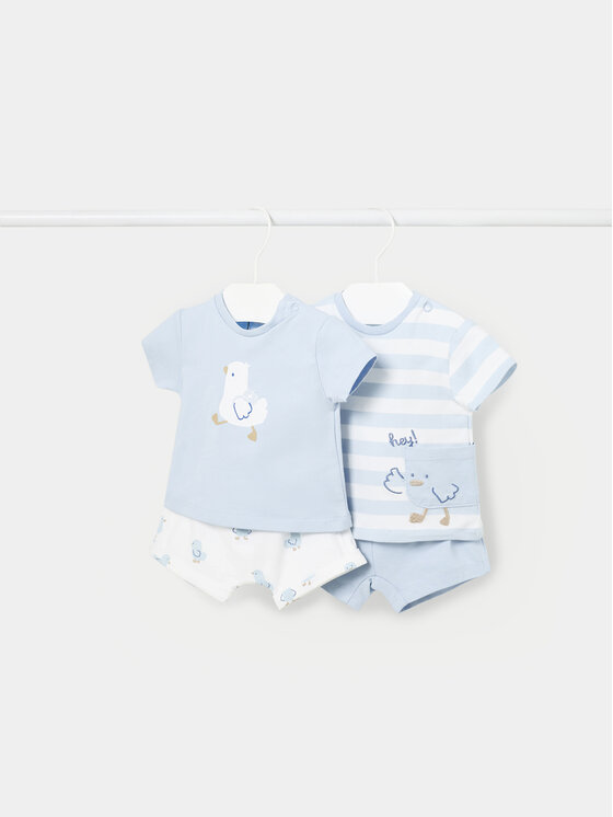 Mayoral Mayoral 2er-Set T-Shirts und Shorts 1628 Himmelblau Regular Fit