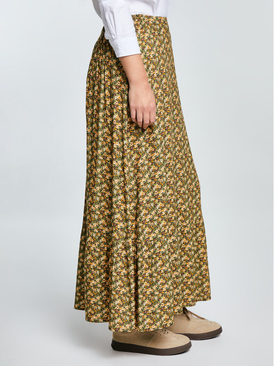 BIG STAR BIG STAR Spódnica maxi INGER Żółty Basic Fit