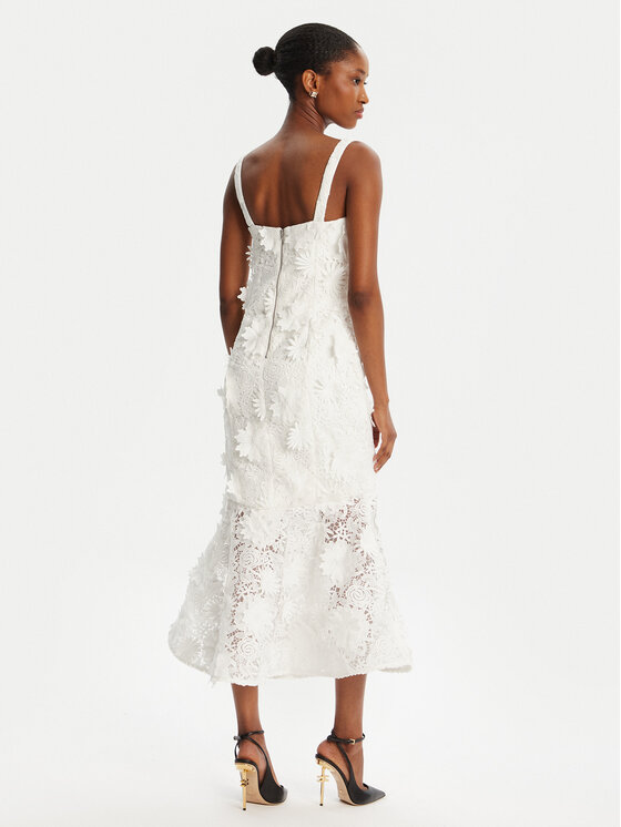 BARDOT BARDOT Abito da cocktail Marico Lace 60000DB Bianco Regular Fit