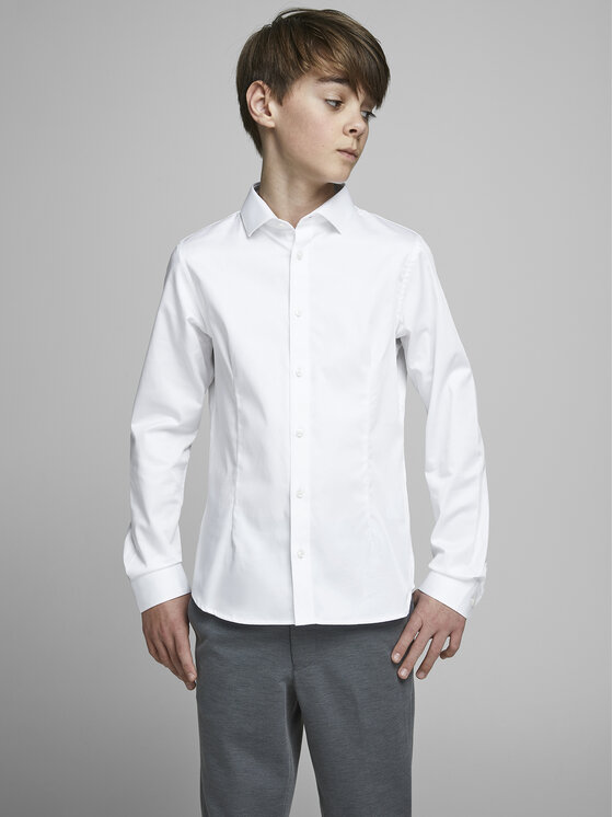 Jack&Jones Junior Chemise Parma 12151620 Blanc Regular Fit