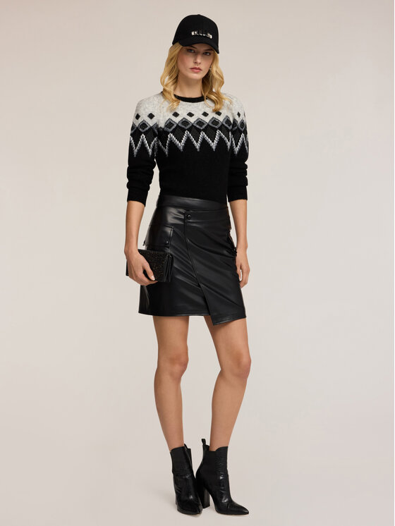 Motivi Motivi Maglione M017W103734N0S1 Nero Regular Fit