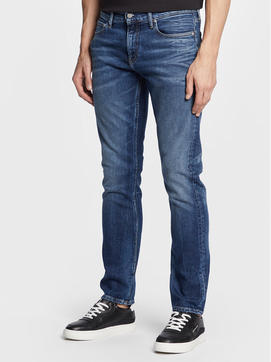 Calvin Klein Jeans Дънки J30J322801 Син Slim Fit