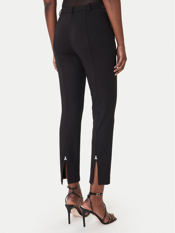 Patrizia Pepe Patrizia Pepe Medžiaginės kelnės 8P0823/A715-K103 Juoda Regular Fit