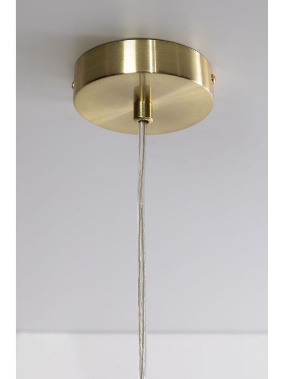 MIAhome MIAhome Lampa wisząca ze szklanym kloszem Yulen Złoty