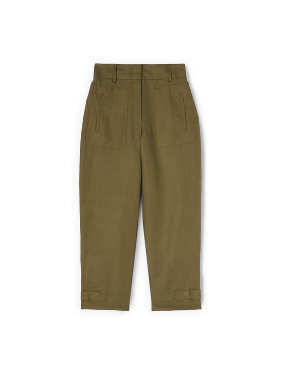Motivi Motivi Pantaloni di tessuto P02JQ004645N035 Verde Cropp Fit