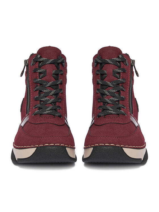 Rieker Rieker Schnürschuhe 45960-35 Dunkelrot