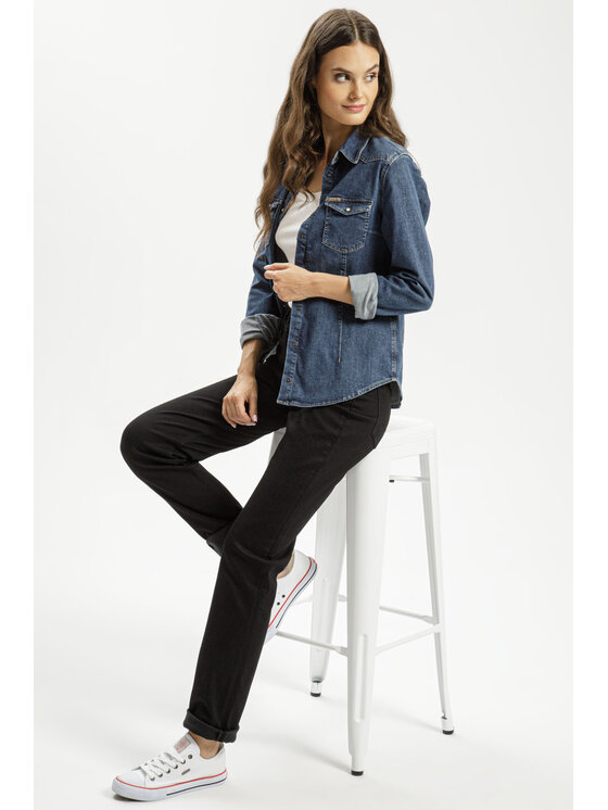Cross Jeans Cross Jeans Jeansy N 492-008 Czarny Straight Leg