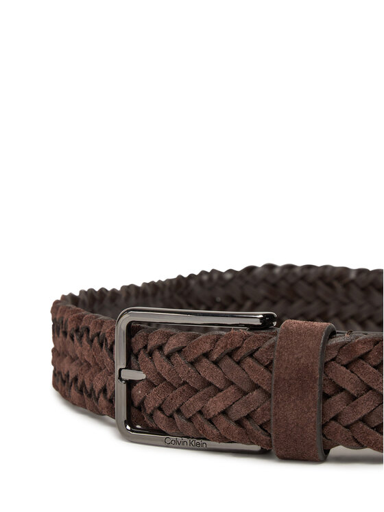 Calvin Klein Calvin Klein Moški pas Warmth Braided Suede 35Mm K50K512841 Rjava