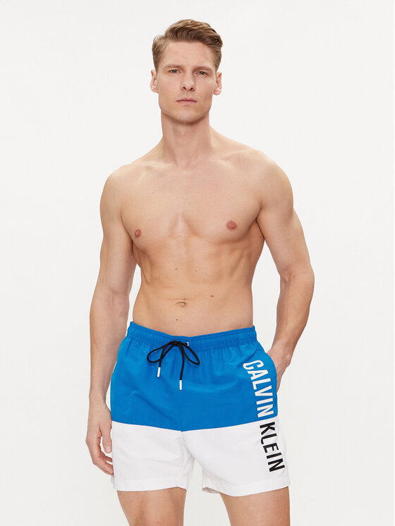 Calvin Klein Swimwear Calvin Klein Swimwear Pantaloni scurți pentru înot KM0KM00994 Albastru Regular Fit