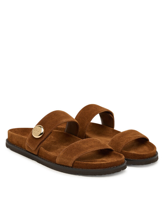 Tory Burch Tory Burch Natikači Romy Sport 183266 Rjava