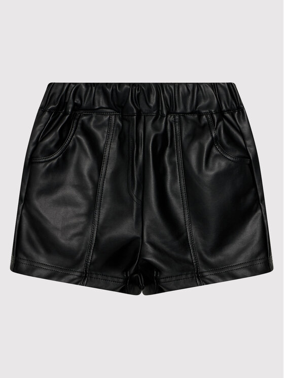 Pantaloncini in similpelle ZC1119501STA Nero