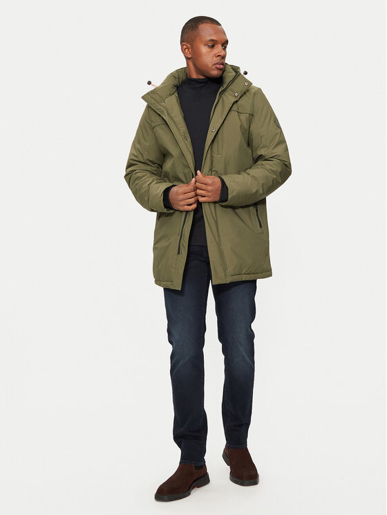 INDICODE INDICODE Zimní bunda Inviks 15-848 Khaki Regular Fit