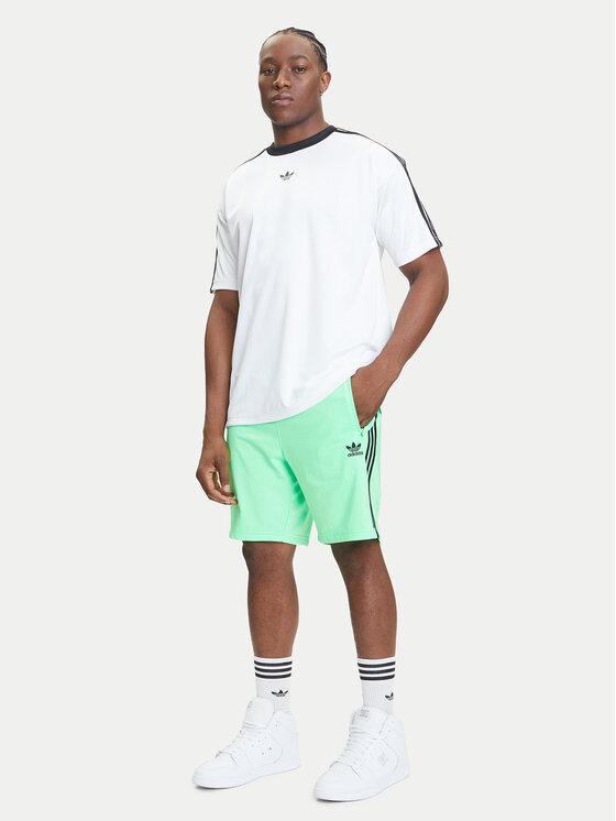 adidas adidas Športne kratke hlače adicolor Firebird JY1340 Zelena Regular Fit