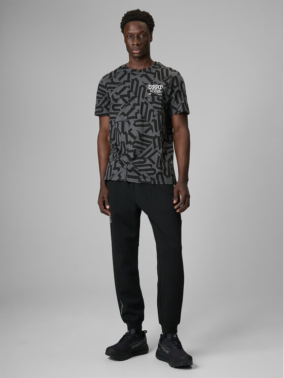 4F 4F T-Shirt FLUID EXPRESSIONS Czarny Regular Fit