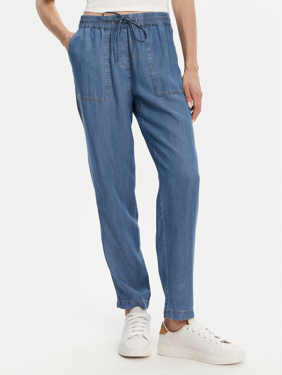 Olsen Olsen Pantaloni din material 14001890 Albastru Regular Fit