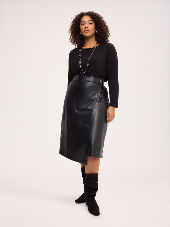 Fiorella Rubino Fiorella Rubino Bluzka G0CUL009265N033 Czarny Regular Fit