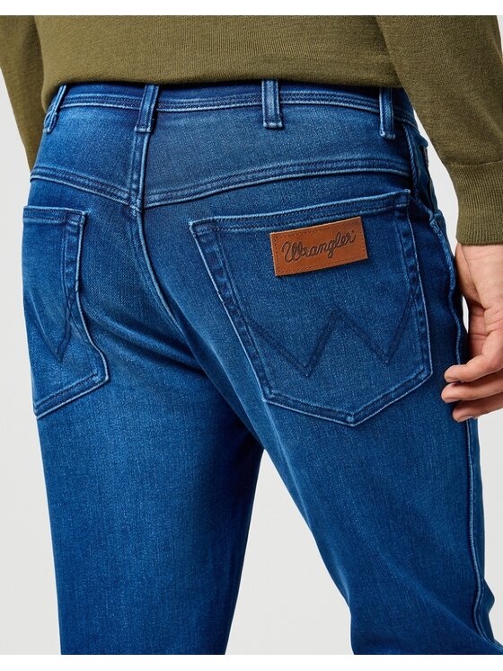Wrangler Wrangler Jeansy TEXAS SLIM Niebieski Regular Fit
