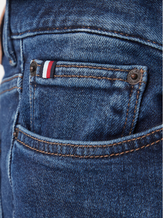 Tommy Hilfiger Tommy Hilfiger Jeansy Bleecker MW0MW41905 Modrá Slim Fit
