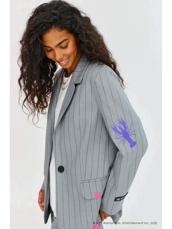 NAOKO NAOKO Sako Blooming Friends Sivá Regular Fit