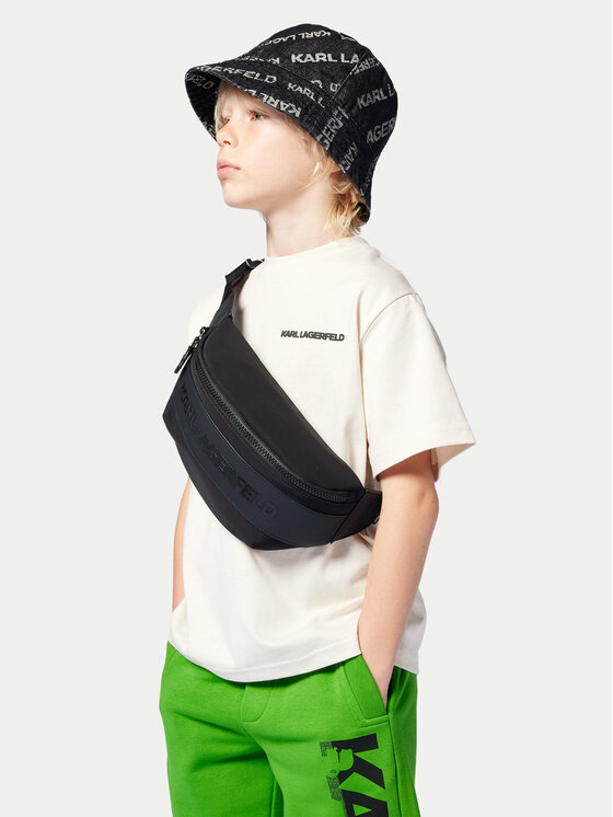 Karl Lagerfeld Kids Karl Lagerfeld Kids T-Shirt Z30440 S Biały Regular Fit