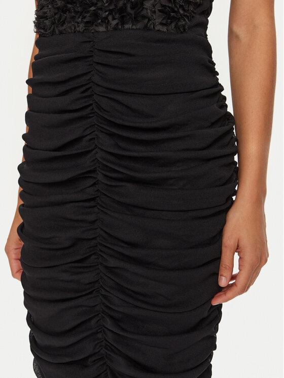 Rinascimento Rinascimento Koktel haljina CFC0121268003 Crna Slim Fit
