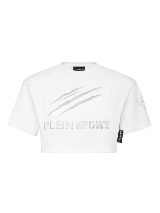 Plein Sport Plein Sport T-Shirt 12967 Biały Regular Fit