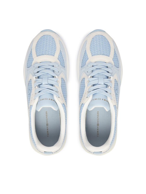 Tommy Hilfiger Tommy Hilfiger Sportcipők Th Mix Material Runner FW0FW09306 Kék