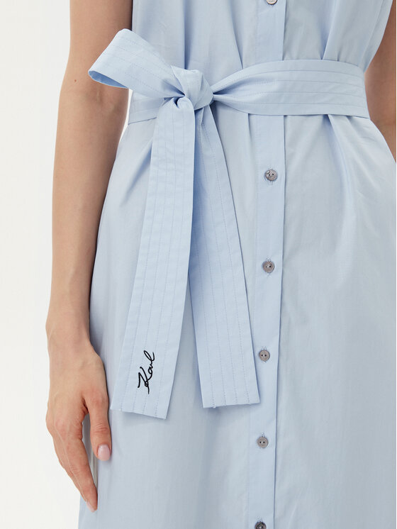 KARL LAGERFELD KARL LAGERFELD Sommerkleid A2W13004 Himmelblau Regular Fit