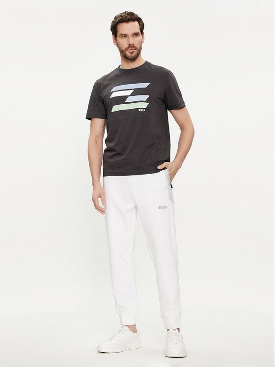 BOSS Boss T-särk 50513005 Must Regular Fit
