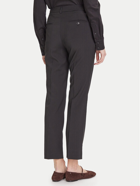 Weekend Max Mara Weekend Max Mara Hlače iz tkanine Canon 2525136171 Črna Slim Fit
