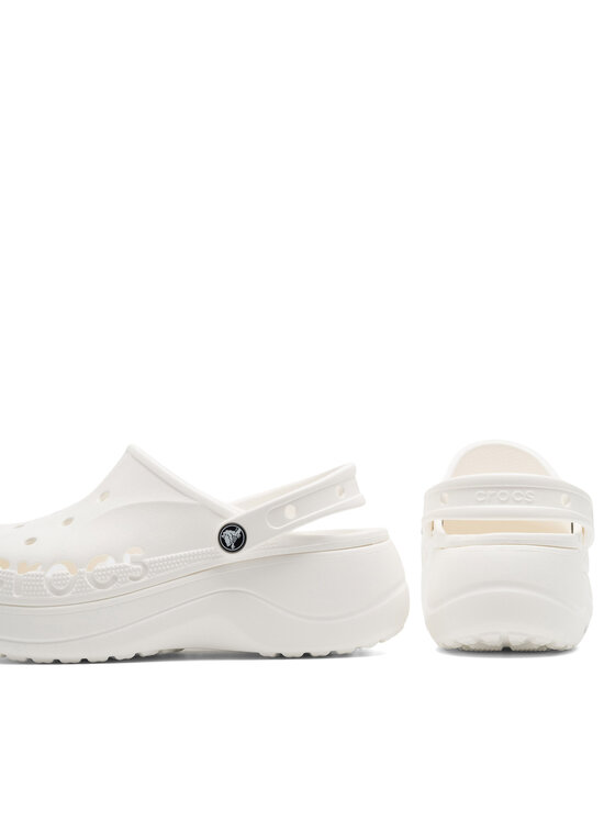 Crocs Crocs Шльопанці BAYA PLATFORM CLOG 208186-100 Білий