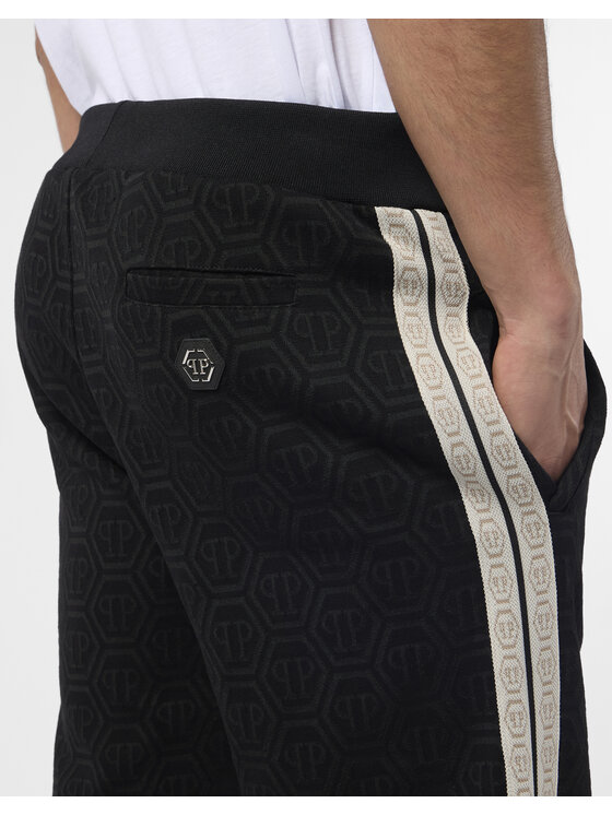 PHILIPP PLEIN PHILIPP PLEIN Spodnie dresowe 28966 Czarny Jogger Fit