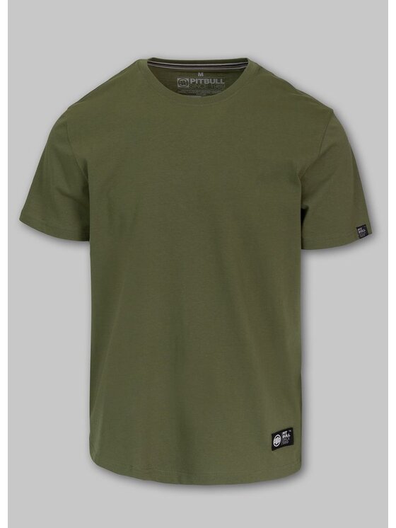 PITBULL PITBULL T-Shirt Koszulka No Logo 20 L Zielony Regular Fit