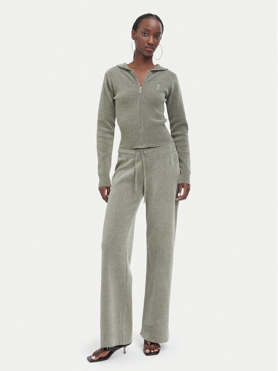 Juicy Couture Juicy Couture Sportinės kelnės JCWEB006 Chaki Regular Fit
