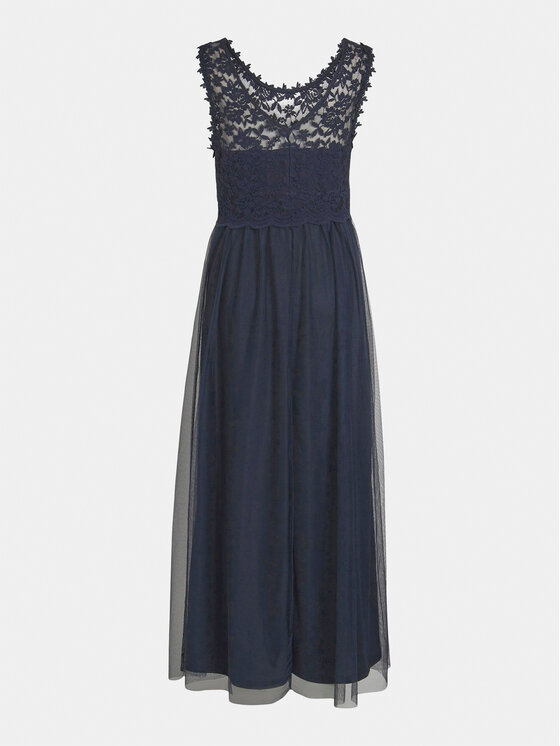 Vila Vila Abendkleid Lynnea 14052673 Dunkelblau Regular Fit