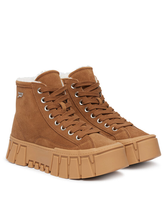 Tommy Jeans Tommy Jeans Зимни обувки Tjw Platform Sneaker Mc Wl EN0EN03134 Кафяв