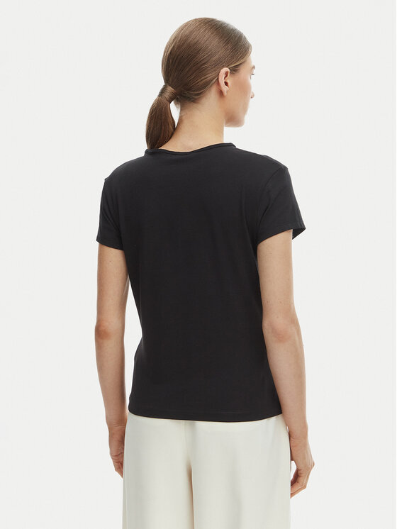 Tommy Hilfiger Tommy Hilfiger Тишърт WW0WW48710 Черен Slim Fit