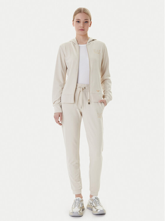 EA7 Emporio Armani EA7 Emporio Armani Spodnji del trenirke 8NTP66 TJ9RZ U1088 Bež Regular Fit